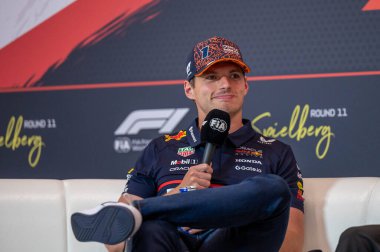 Avusturya GP GP GP F1 2025, 30 Haziran 2025, Spielberg, Avusturya - Formula 1 Red Bull için Max Verstappen sürücüsü