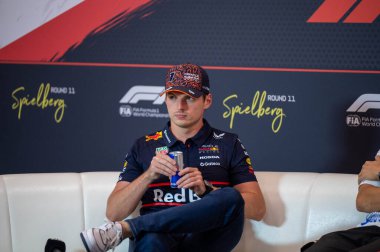 Avusturya GP GP GP F1 2025, 30 Haziran 2025, Spielberg, Avusturya - Formula 1 Red Bull için Max Verstappen sürücüsü