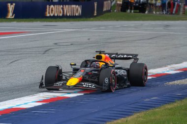 Avusturya GP GP GP F1 2025, 30 Haziran 2025, Spielberg, Avusturya - Formula 1 Red Bull için Max Verstappen sürücüsü