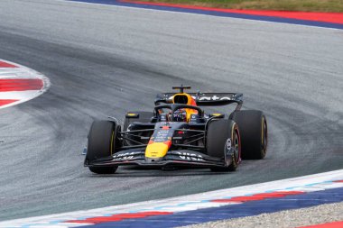 Avusturya GP GP GP F1 2025, 30 Haziran 2025, Spielberg, Avusturya - Formula 1 Red Bull için Max Verstappen sürücüsü