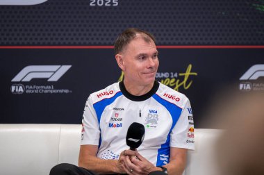 Macaristan GP GP F1 2025 3 Ağustos 2025 tarihinde Budapeşte, Macaristan - Formula 1 Alan Permane Yarış Bulls