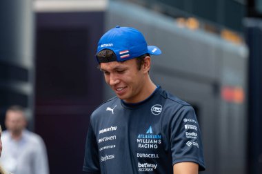 Macaristan GP GP GP F1 2025, 3 Ağustos 2025, Budapeşte, Macaristan - Williams için Formula 1 Alexander Albon sürücüsü