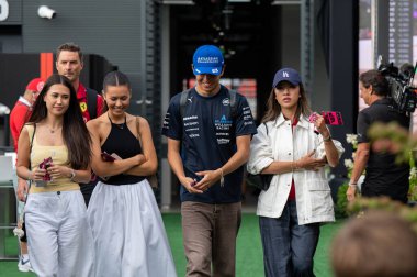 Macaristan GP GP GP F1 2025, 3 Ağustos 2025, Budapeşte, Macaristan - Williams için Formula 1 Alexander Albon sürücüsü