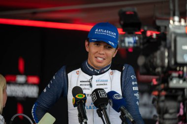 Macaristan GP GP GP F1 2025, 3 Ağustos 2025, Budapeşte, Macaristan - Williams için Formula 1 Alexander Albon sürücüsü