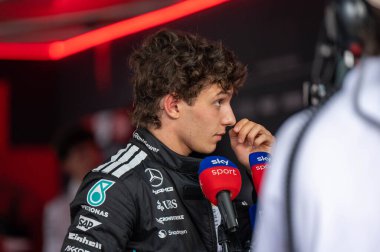 Macaristan GP GP GP F1 2025, 3 Ağustos 2025, Budapeşte, Macaristan - Mercedes için Formula 1 Kimi Antonelli sürücüsü