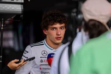 Macaristan GP GP GP F1 2025, 3 Ağustos 2025, Budapeşte, Macaristan - Mercedes için Formula 1 Kimi Antonelli sürücüsü