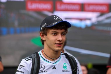 Macaristan GP GP GP F1 2025, 3 Ağustos 2025, Budapeşte, Macaristan - Mercedes için Formula 1 Kimi Antonelli sürücüsü