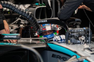 Macaristan GP GP GP F1 2025, 3 Ağustos 2025, Budapeşte, Macaristan - Mercedes için Formula 1 Kimi Antonelli sürücüsü