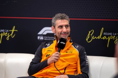 Macaristan GP GP GP F1 2025, 3 Ağustos 2025, Budapeşte, Macaristan - Formula 1 Andrea Stella McLaren