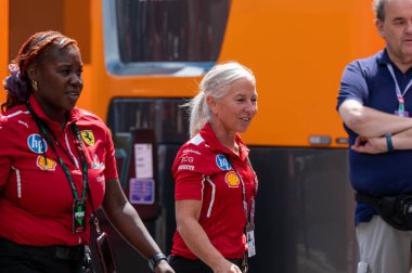 Macaristan GP GP GP F1 2025, 3 Ağustos 2025, Budapeşte, Macaristan - Formula 1 Angela Cullen Ferrari