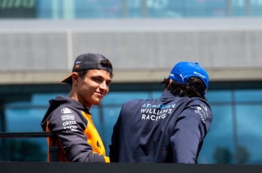 Macaristan GP GP GP F1 2025, 3 Ağustos 2025, Budapeşte, Macaristan - Williams Formula 1 Carlos Sainz sürücüsü