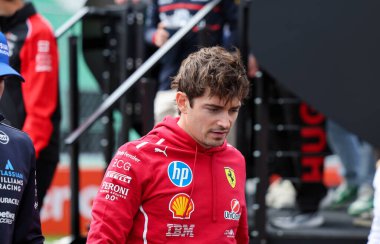Macaristan GP GP GP F1 2025 3 Ağustos 2025 tarihinde Budapeşte, Macaristan - Ferrari Formula 1 Charles Leclerc sürücüsü
