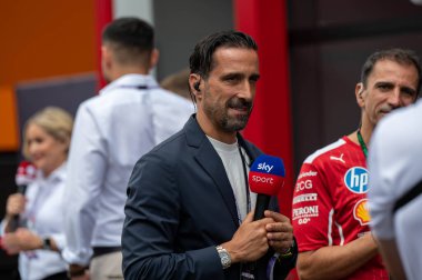 Macaristan GP GP GP F1 2025, 3 Ağustos 2025, Budapeşte, Macaristan - Formula 1 Davide Camicioli Sky Sport F1