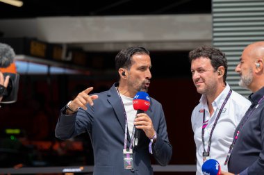 Macaristan GP GP GP F1 2025, 3 Ağustos 2025, Budapeşte, Macaristan - Formula 1 Davide Camicioli Sky Sport F1