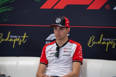 Macaristan GP GP F1 2025 3 Ağustos 2025 tarihinde Budapeşte, Macaristan - Haas için Formula 1 Esteban Ocon sürücüsü