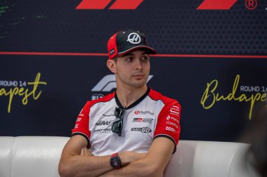 Macaristan GP GP F1 2025 3 Ağustos 2025 tarihinde Budapeşte, Macaristan - Haas için Formula 1 Esteban Ocon sürücüsü