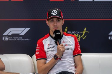 Macaristan GP GP F1 2025 3 Ağustos 2025 tarihinde Budapeşte, Macaristan - Haas için Formula 1 Esteban Ocon sürücüsü