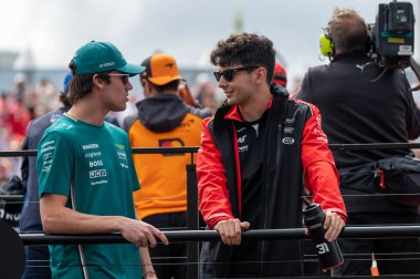 Macaristan GP GP GP F1 2025, 3 Ağustos 2025, Budapeşte, Macaristan - Aston Martin için Formula 1 Lance Stroll sürücüsü