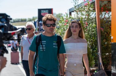 Macaristan GP GP GP F1 2025, 3 Ağustos 2025, Budapeşte, Macaristan - Aston Martin için Formula 1 Felipe Drugovich sürücüsü