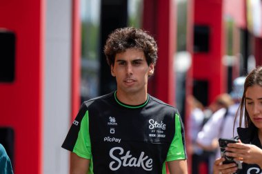 Macaristan GP GP GP F1 2025, 3 Ağustos 2025, Budapeşte, Macaristan - Sauber Formula 1 Gabriel Bortoleto sürücüsü