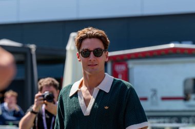 Macaristan GP GP GP F1 2025, 3 Ağustos 2025, Budapeşte, Macaristan - Mercedes için Formula 1 George Russell sürücüsü