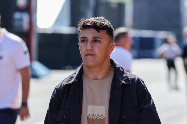 Macaristan GP GP GP F1 2025, 3 Ağustos 2025, Budapeşte, Macaristan - Red Bull için Formula 1 Isack Hadjar sürücüsü