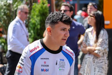 Macaristan GP GP GP F1 2025, 3 Ağustos 2025, Budapeşte, Macaristan - Red Bull için Formula 1 Isack Hadjar sürücüsü