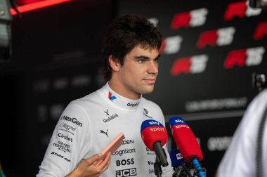 Macaristan GP GP GP F1 2025, 3 Ağustos 2025, Budapeşte, Macaristan - Aston Martin için Formula 1 Lance Stroll sürücüsü