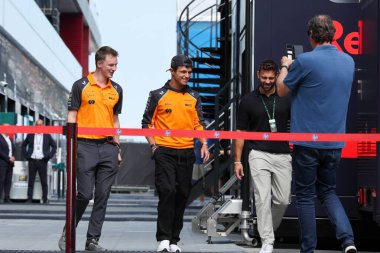 Macaristan GP GP F1 2025 3 Ağustos 2025 tarihinde Budapeşte, Macaristan - McLaren için Formula 1 Lando Norris sürücüsü