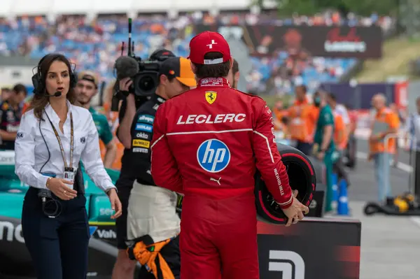 Macaristan GP GP GP F1 2025 3 Ağustos 2025 tarihinde Budapeşte, Macaristan - Ferrari Formula 1 Charles Leclerc sürücüsü