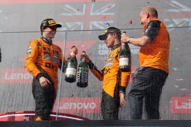 Macaristan GP GP F1 2025 3 Ağustos 2025 tarihinde Budapeşte, Macaristan - McLaren için Formula 1 Lando Norris sürücüsü