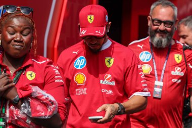 Macaristan GP GP GP F1 2025, 3 Ağustos 2025, Budapeşte, Macaristan - Ferrari Formula 1 Lewis Hamilton sürücüsü