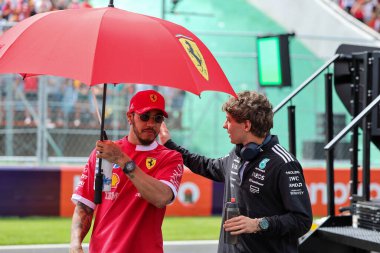 Macaristan GP GP GP F1 2025, 3 Ağustos 2025, Budapeşte, Macaristan - Ferrari Formula 1 Lewis Hamilton sürücüsü