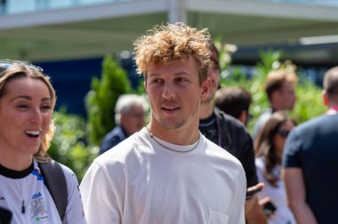 Macaristan GP GP GP F1 2025, 3 Ağustos 2025, Budapeşte, Macaristan - Formula 1 Yarışçı Bulls sürücüsü Liam Lawson