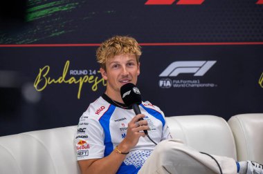 Macaristan GP GP GP F1 2025, 3 Ağustos 2025, Budapeşte, Macaristan - Formula 1 Yarışçı Bulls sürücüsü Liam Lawson