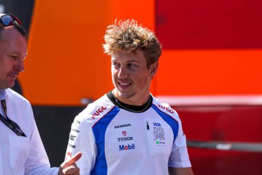 Macaristan GP GP GP F1 2025, 3 Ağustos 2025, Budapeşte, Macaristan - Formula 1 Yarışçı Bulls sürücüsü Liam Lawson