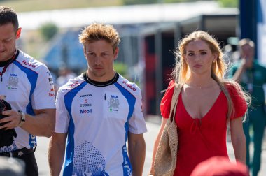 Macaristan GP GP GP F1 2025, 3 Ağustos 2025, Budapeşte, Macaristan - Formula 1 Yarışçı Bulls sürücüsü Liam Lawson