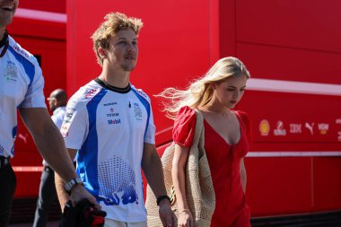 Macaristan GP GP GP F1 2025, 3 Ağustos 2025, Budapeşte, Macaristan - Formula 1 Yarışçı Bulls sürücüsü Liam Lawson