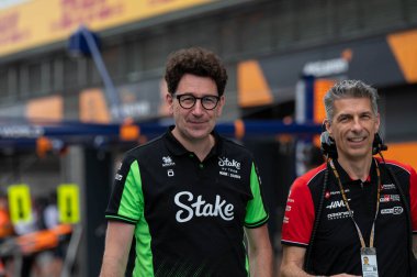 Macaristan GP GP GP F1 2025, 3 Ağustos 2025, Budapeşte, Macaristan - Formula 1 Mattia Binotto Audi