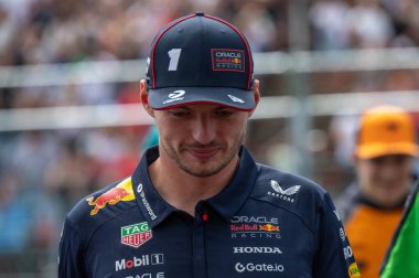 Macaristan GP GP GP F1 2025 3 Ağustos 2025 tarihinde Budapeşte, Macaristan - Formula 1 Red Bull için Max Verstappen sürücüsü
