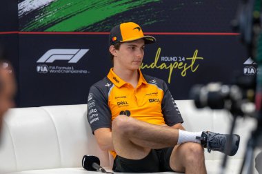Macaristan GP GP GP F1 2025, 3 Ağustos 2025, Budapeşte, Macaristan - McLaren Formula 1 Oscar Piastri sürücüsü