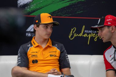 Macaristan GP GP GP F1 2025, 3 Ağustos 2025, Budapeşte, Macaristan - McLaren Formula 1 Oscar Piastri sürücüsü
