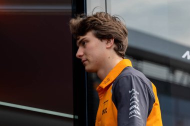 Macaristan GP GP GP F1 2025, 3 Ağustos 2025, Budapeşte, Macaristan - McLaren Formula 1 Oscar Piastri sürücüsü