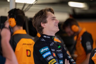 Macaristan GP GP GP F1 2025, 3 Ağustos 2025, Budapeşte, Macaristan - McLaren Formula 1 Oscar Piastri sürücüsü