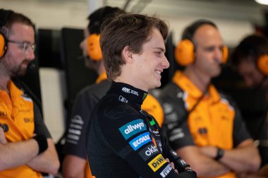 Macaristan GP GP GP F1 2025, 3 Ağustos 2025, Budapeşte, Macaristan - McLaren Formula 1 Oscar Piastri sürücüsü