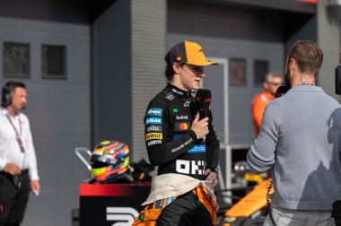 Macaristan GP GP GP F1 2025, 3 Ağustos 2025, Budapeşte, Macaristan - McLaren Formula 1 Oscar Piastri sürücüsü
