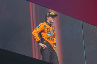 Macaristan GP GP GP F1 2025, 3 Ağustos 2025, Budapeşte, Macaristan - McLaren Formula 1 Oscar Piastri sürücüsü