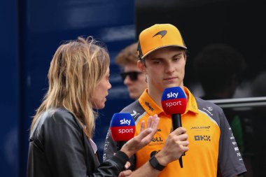 Macaristan GP GP GP F1 2025, 3 Ağustos 2025, Budapeşte, Macaristan - McLaren Formula 1 Oscar Piastri sürücüsü