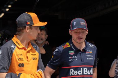 Macaristan GP GP GP F1 2025, 3 Ağustos 2025, Budapeşte, Macaristan - McLaren Formula 1 Oscar Piastri sürücüsü