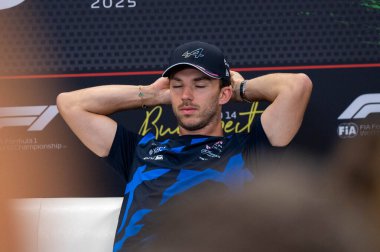 Macaristan GP GP GP F1 2025, 3 Ağustos 2025, Budapeşte, Macaristan - Formula 1 Alp sürücüsü Pierre Gasly